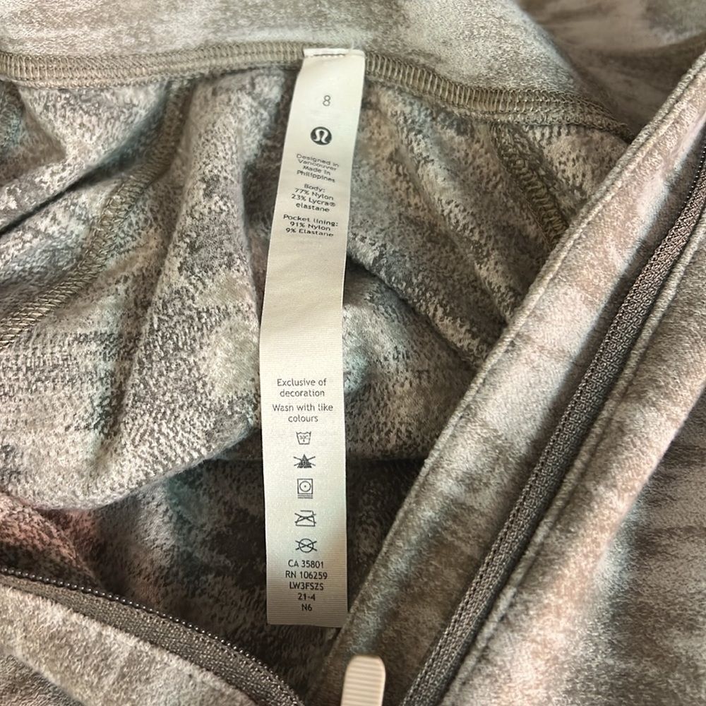 Lululemon Its Rulu Run Half-Zip White Opal Data Rush 8 - Picture 12 of 12